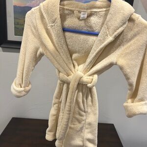 GAP Beige Toddler Plush Hooded Robe